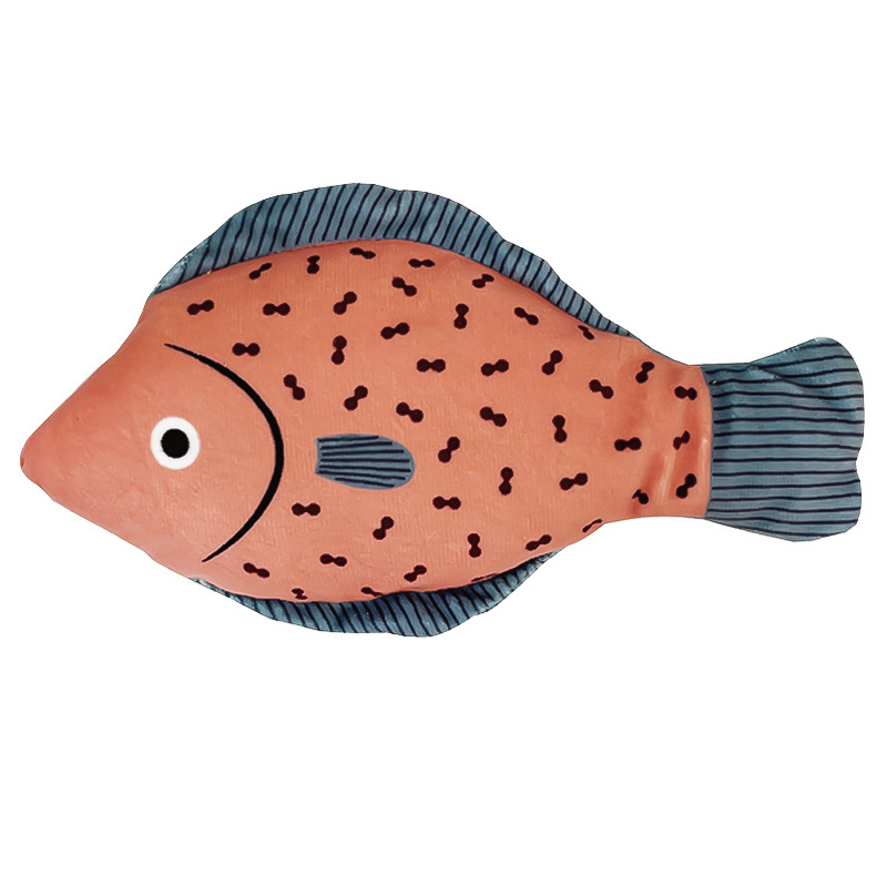 Custom Pet Dog Cat Daily Training Bite Resist Pet Nip Nibblers Catnip Toy Durable Teeth Cleaning Plush Fish Cat Chew Toy