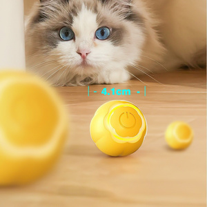 Electric Pet Cat Toys Automatic Rolling Smart Gato Ball Training Self-moving Kitten Toy Cat Playing Indoor Interactive Pet Toys