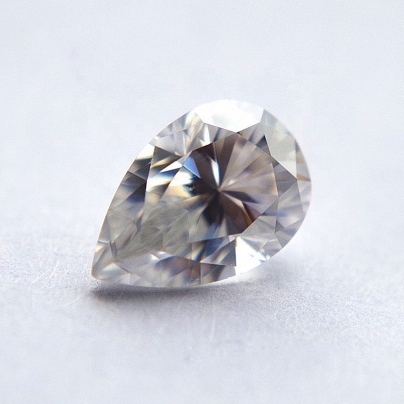 DEF color VVS calrity moissnaite diamond Pear brilliant shape cutting moissanite Loose moissanite price per carat