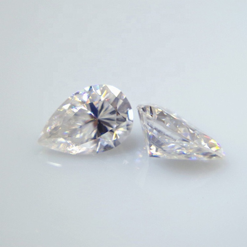 DEF color VVS calrity moissnaite diamond Pear brilliant shape cutting moissanite Loose moissanite price per carat