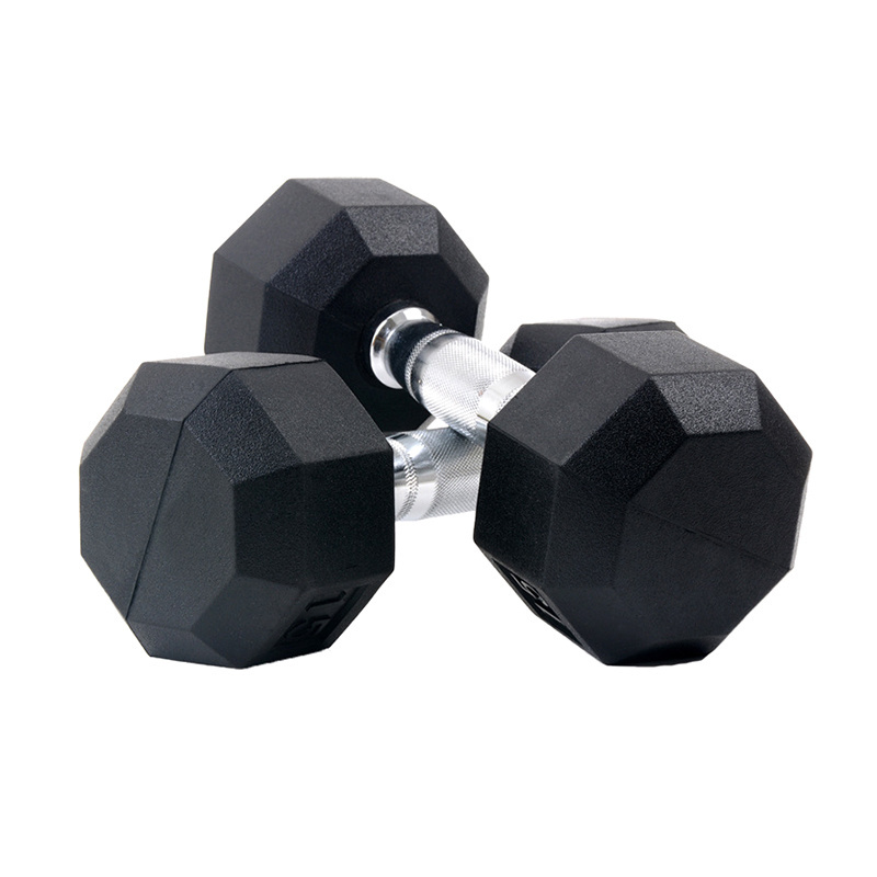 Wholesale Hot Selling high quality fitness equipment Men's Rubber gym home Hex Dumbbells