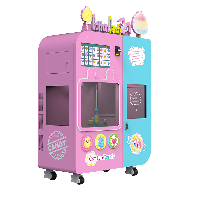 Gorgeous Attractive Appearance Design Robot Flower Make Cotton Vending Machine Floss Candy Machine