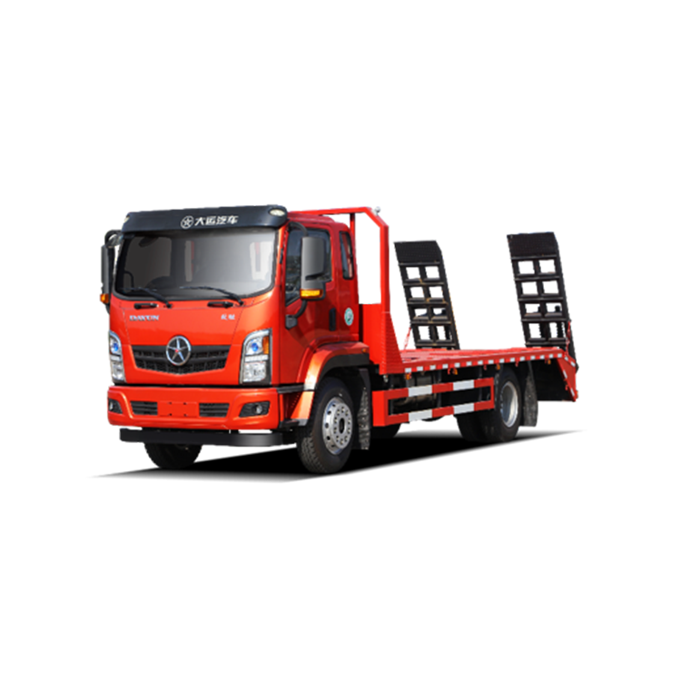 dayun  LHD Cargo Truck With Flatbed Trailer Boom Crane Truck 10T Lifting Capacity