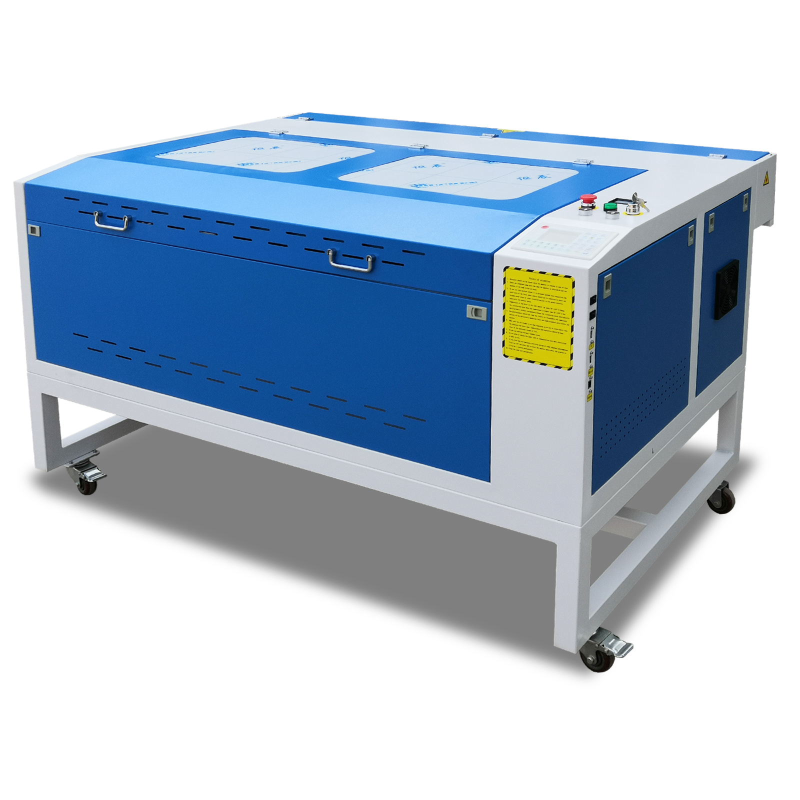 Factory Supply CO2 80W 100W Cnc Laser Engraving Cutting Machine For Leather Plastic Chiller Engraver Machine 1000X600MM