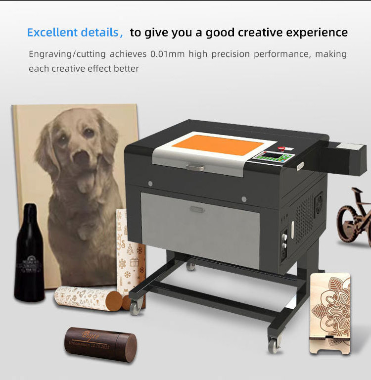 mini A3 size 3050 CNC laser engraving machine laser cutter for paper plywood crystal MDF wood plastic