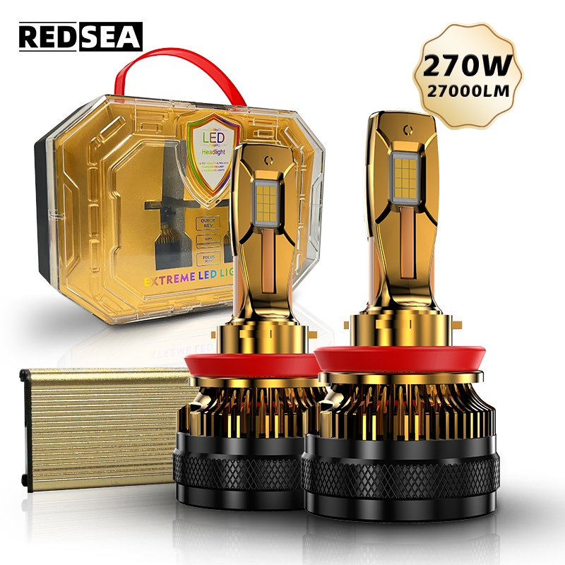 2x Nlife 500W Canbus LED Headlight Bulbs – 80,000LM, 6500K, 15,000hr Life, H4/H7/H11/9005/9006/880/H13