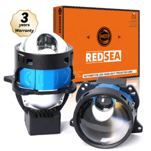 REDSEA High Quality X500 170W 20000lm 3 inch Bi LED Projector Lens High And Low Beam 3.0 bi led lens For Universal Car