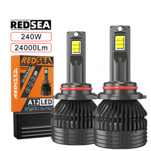 REDSEA L12 led headlights 300w 30000lm luminex led headlight 3 color h1 h4 h7 h11 led headlight bulb 9004 9007