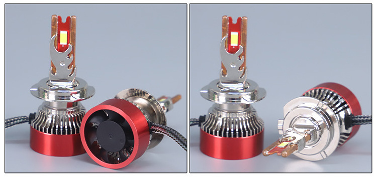 Redsea High Power Led Headlight Bulbs 130W 3570 LED Chips Double Copper Tubes H4 H7 H11 H1 9005 9006 9012 H13 9007 LED Headlight