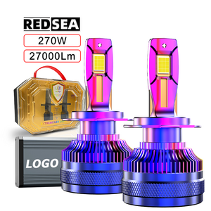 REDSEA 270W 50000Lm 4575 CSP Super Bright Led Car Light H1 Canbus High Low Beam H11 H4 H7 9005 9006 LED Headlight Bulb For Car