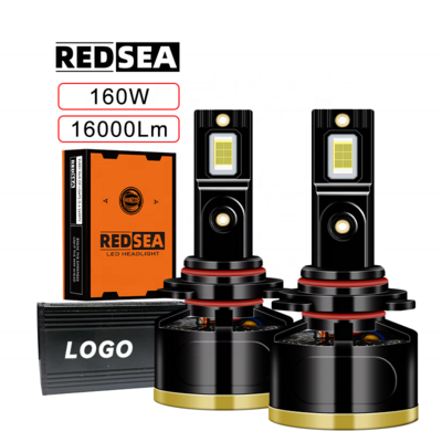 Redsea Good Brightness 130W 13000LM 6500k Car Led Headlight H7 Led Bulb 9005 9006 9012 12V H1 H4 H11 H7 Led Headlight For Auto