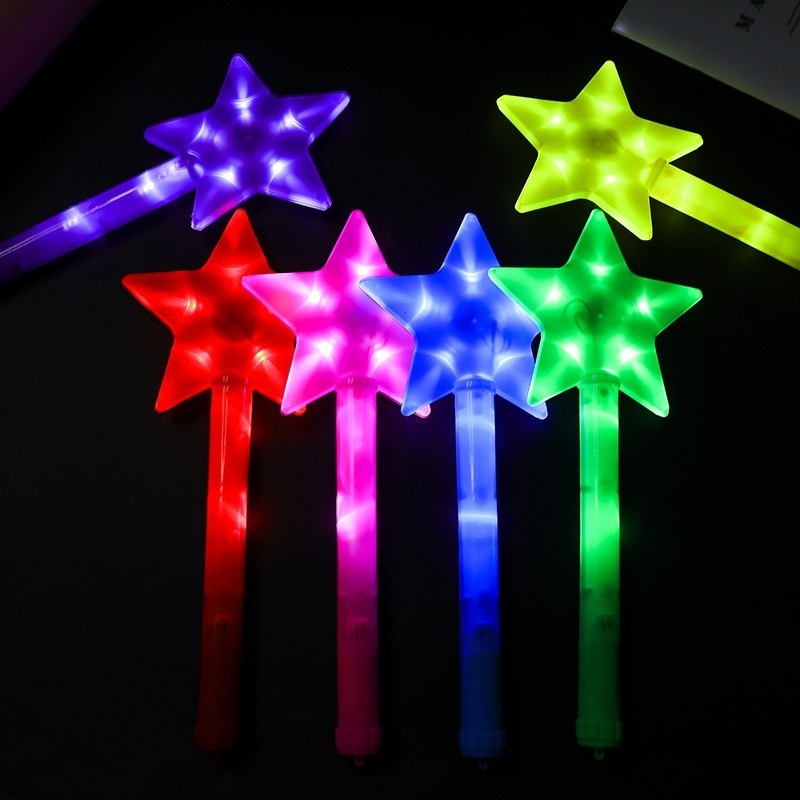 LED glow stick five-pointed star flash stick atmosphere cheering props concert support glow stick