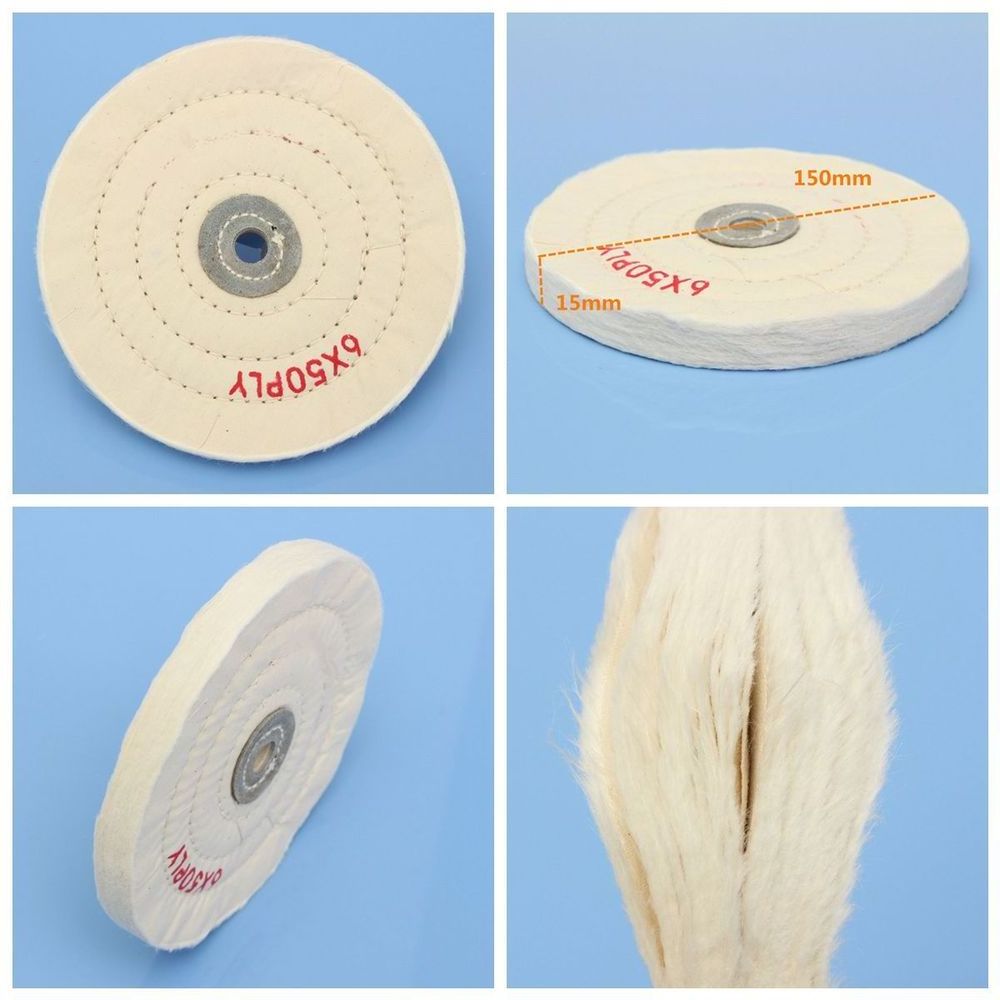 High Quality Cotton Polishing Mop Wheels buffing for fine polish of metal parts surface finish