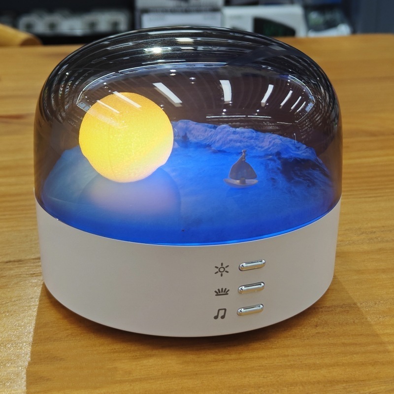 LED Warm Light Table Moon Lamp Decorative Table Light for Reading Room Bedside Living Room Night Light Bluetooth Speaker Lamp