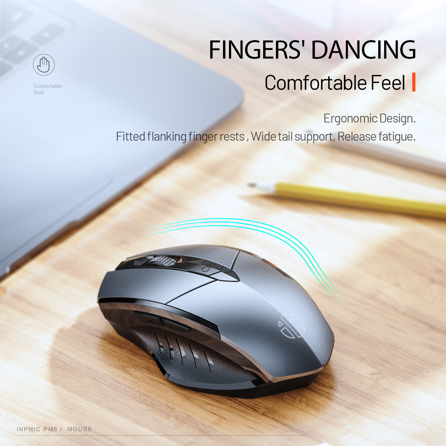 Best Silent Gaming Mouse Click Wireless Rechargeable Bluetooth Mouse For Laptop Office Computer Wireless Optical USB Mouse Cheap