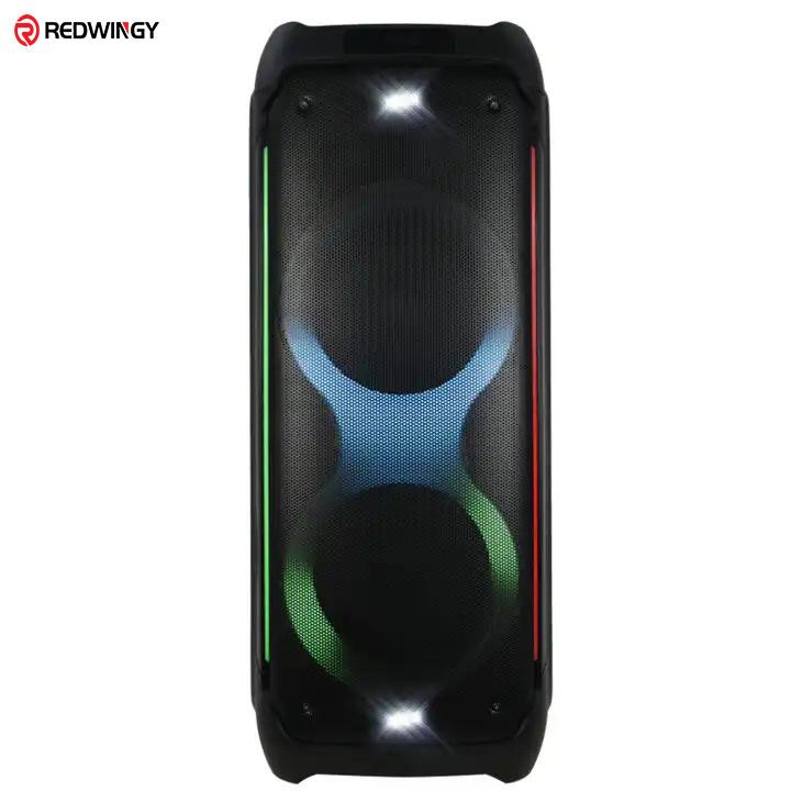 Party Box 710 New Dual 6.5inch High Power Blue tooth Speaker Wireless Microphone High Volume Audio 60W Portable Trolley Speaker