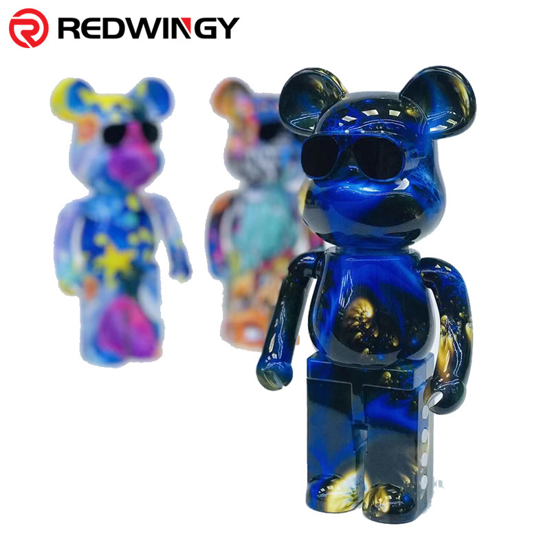 Redwingy Promotional gift Mini Portable Loudspeaker Violent Graffiti Bear Blue tooth Speaker Car Stereo Mobile Phones Speakers