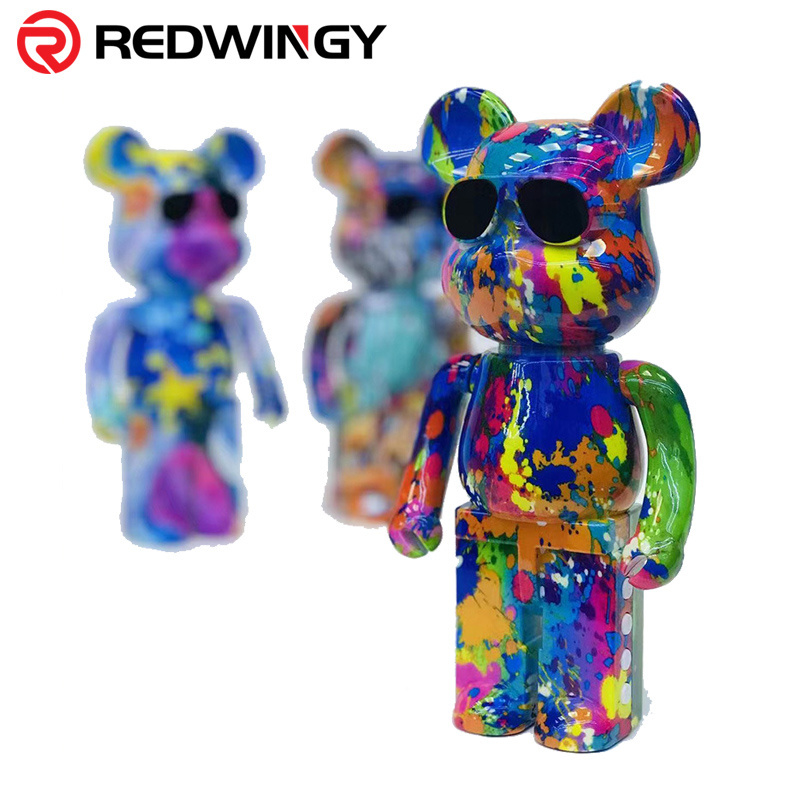 Redwingy Promotional gift Mini Portable Loudspeaker Violent Graffiti Bear Blue tooth Speaker Car Stereo Mobile Phones Speakers