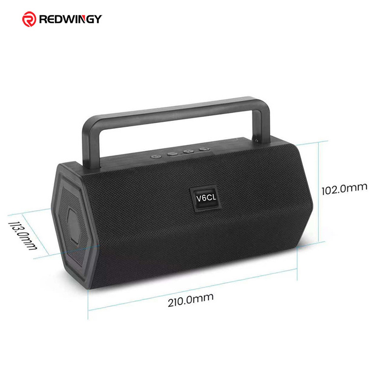 Newly V6 mobile speakers bluetooth portable outdoor speaker 3inch best golf cart speaker Wireless for Deep Bass 8H Playtime