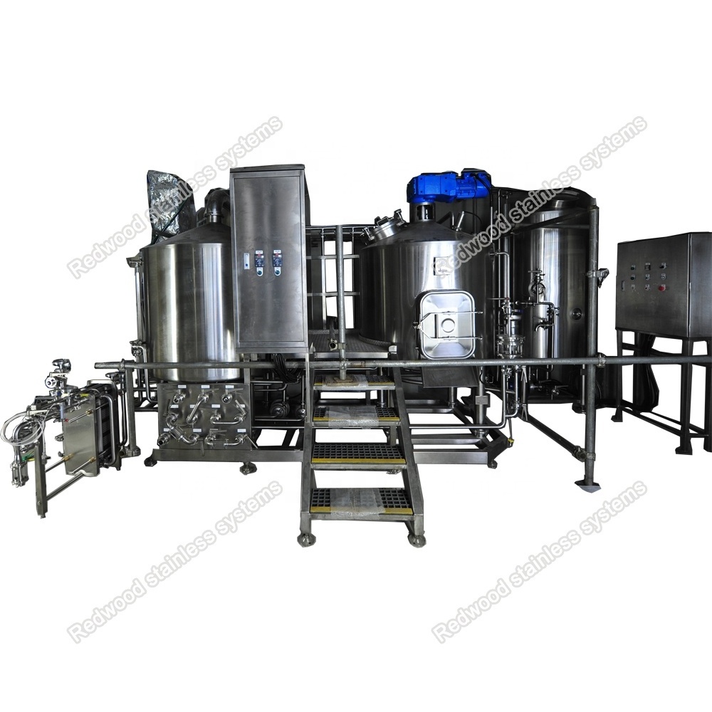 6hl Nano Beer Brewing Equipment 600L 2 Vessels Electric Heating Brewhouse Brewing Systems for Brewery Turnkey Project