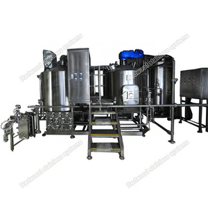 6hl Nano Beer Brewing Equipment 600L 2 Vessels Electric Heating Brewhouse Brewing Systems for Brewery Turnkey Project