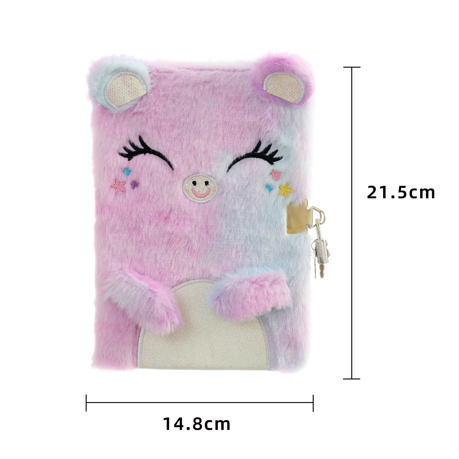 Kids Gift Cute Journal Note Book Plush Kawaii Notebook 2024 Diary For Girls with Lock