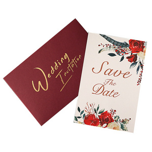 Custom Weeding Card Wedding Invitation Cards Ribbon Invitation Card