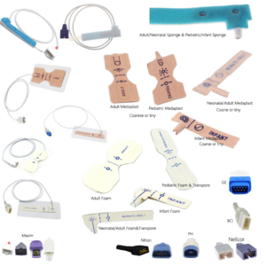 Medical disposable neonate/adult adhesive pulse  oximetere sensor disposable SPO2 Sensor