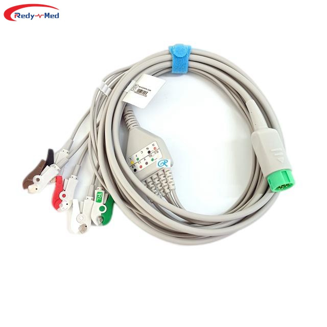 High quality Reliable Signal Transmission  Cables De Ecg  EKG ECG Cable With 5/7/10 Leads