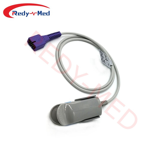 Medical Reusable Adult Finger Clip spo2 Sensor Probe Compatible for Nellcor 9pin