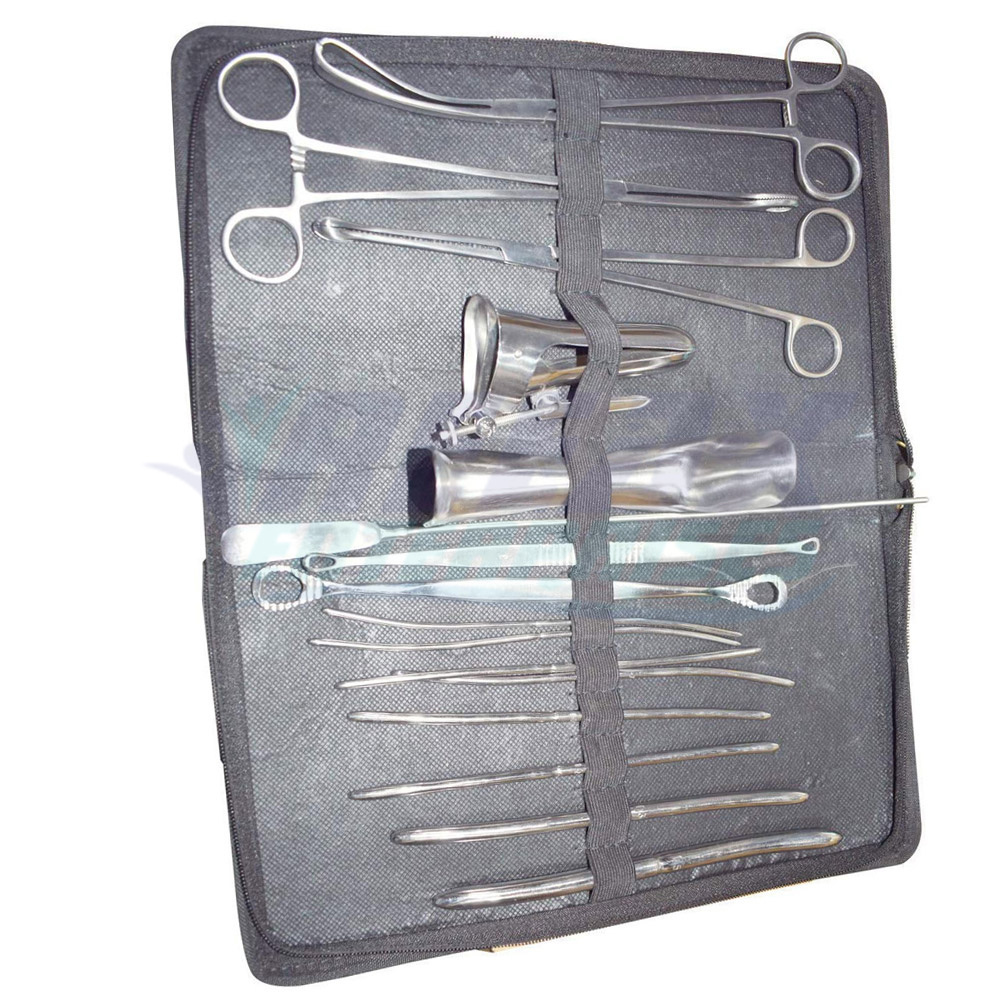 DNC Set Gynecology Instruments Kit Forceps  High Quality Stainless Steel Dilatation And Curettage Set BY REEAX ENTERPRISES