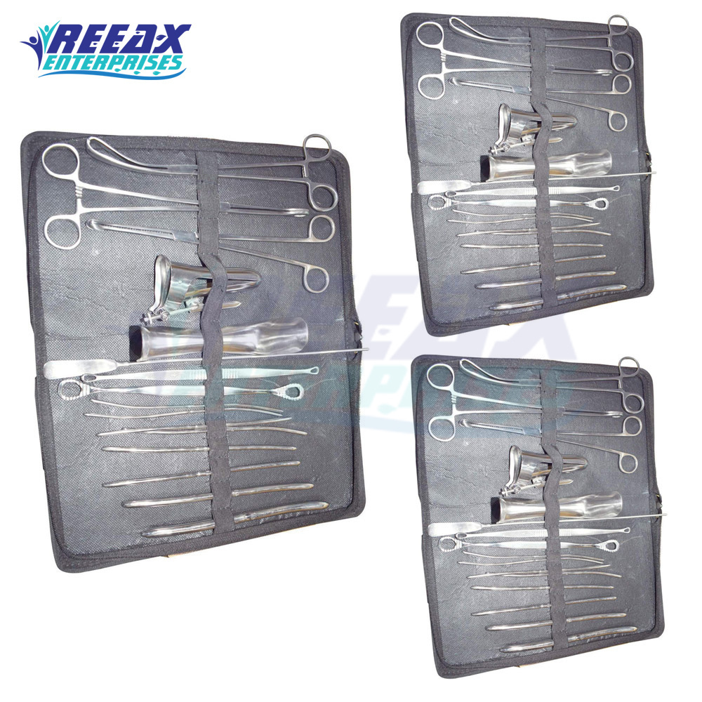 DNC Set Gynecology Instruments Kit Forceps  High Quality Stainless Steel Dilatation And Curettage Set BY REEAX ENTERPRISES