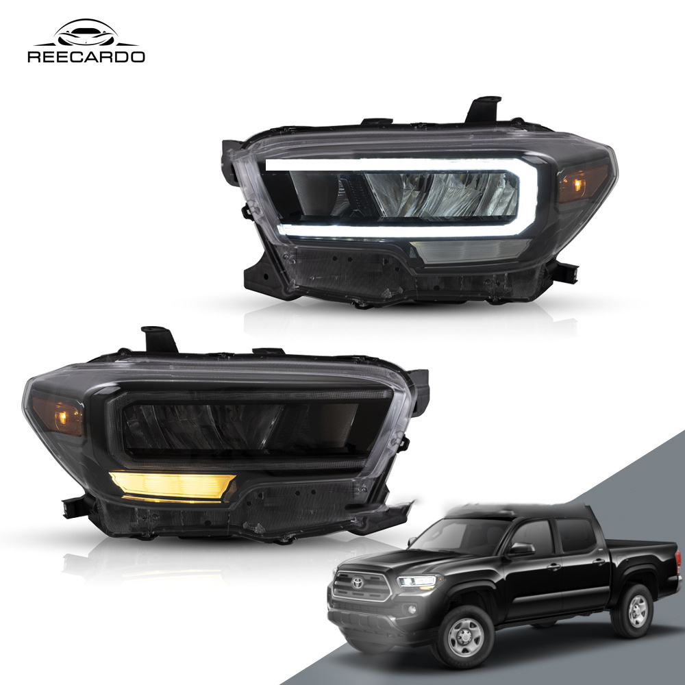 Factory LED auto Headlights For Toyota Tacoma 2015-2022 Car Light Accessories Parts Auto Lighting Systems Sequential Head