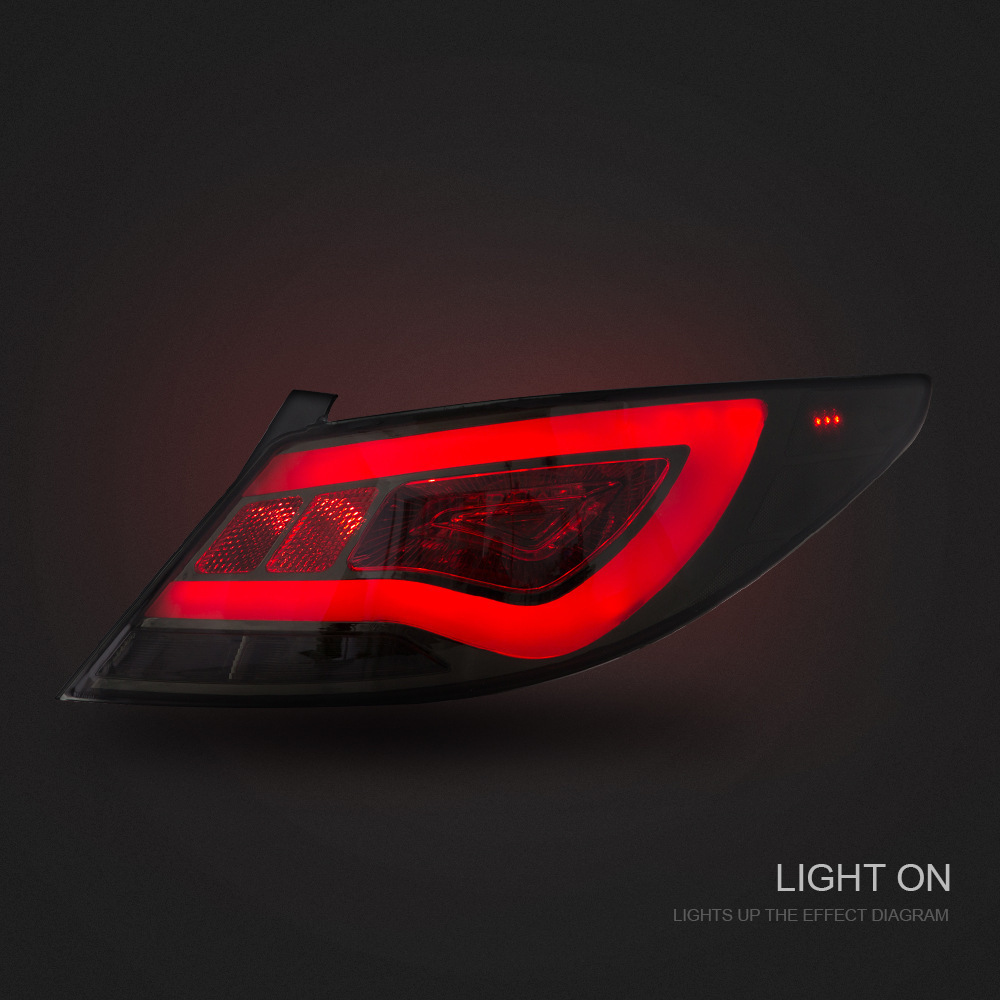 factory car taillights for Accent 2011-2013 Verna LED tail light plug and play LED taillights