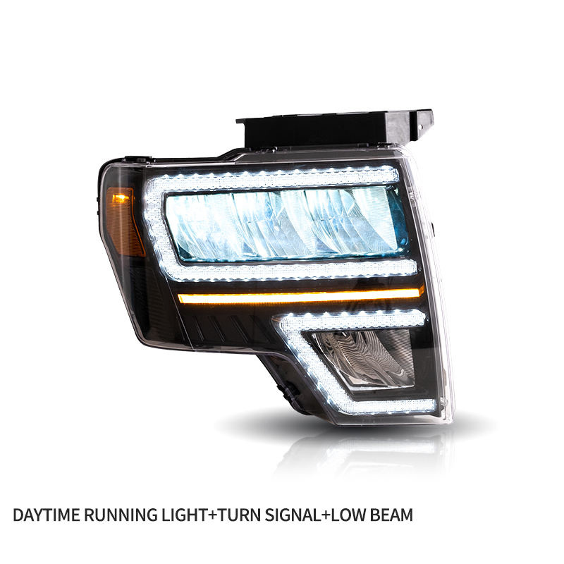 Factory Wholesales Start up Animation DRL Raptor Front Lamp 2009-2014 Full LED 2011 Headlights For Ford F150