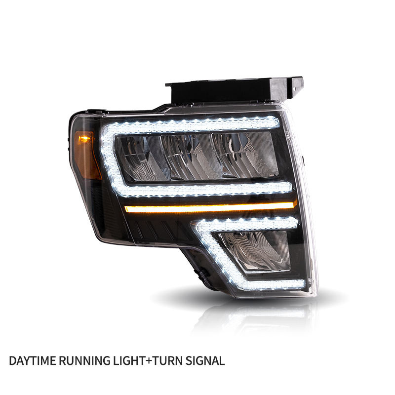 Factory Wholesales Start up Animation DRL Raptor Front Lamp 2009-2014 Full LED 2011 Headlights For Ford F150