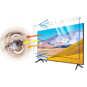 32"- 75" TV Hanging On Acrylic Anti Blue Light Filter Anti Glare Eye Protection Film Removable TV Screen Protector