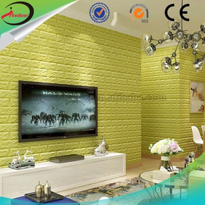 Background embossed 3d brick wall paper modern 3d foam wall paper foam pe wallpaper slat wall panel