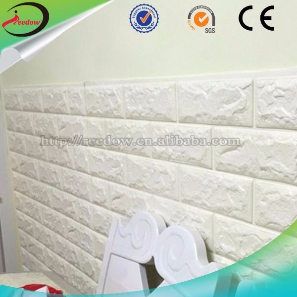 3d economical foam brick panels moisture resistant wallpaper 3d wallpaper for home decor wallpaper supplier