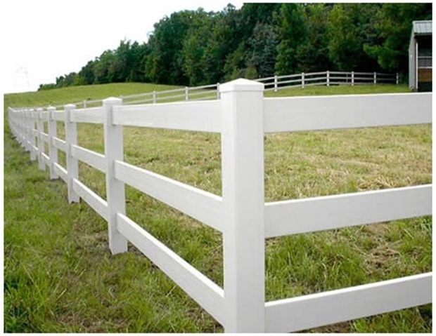 Anti-UV PVC Horse arena fence horse fence with column and rail