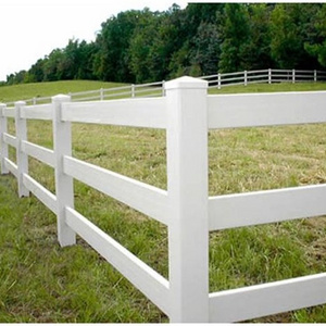 Anti-UV PVC Horse arena fence horse fence with column and rail