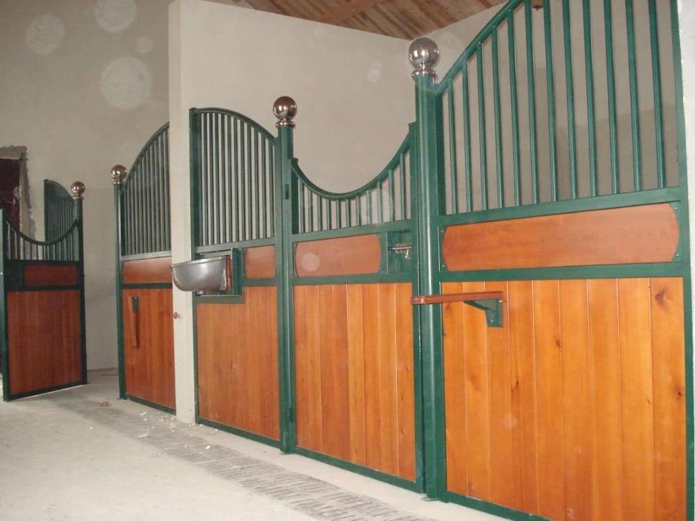 bamboo wood  wpc board horse stables horse front stall panel divider customized