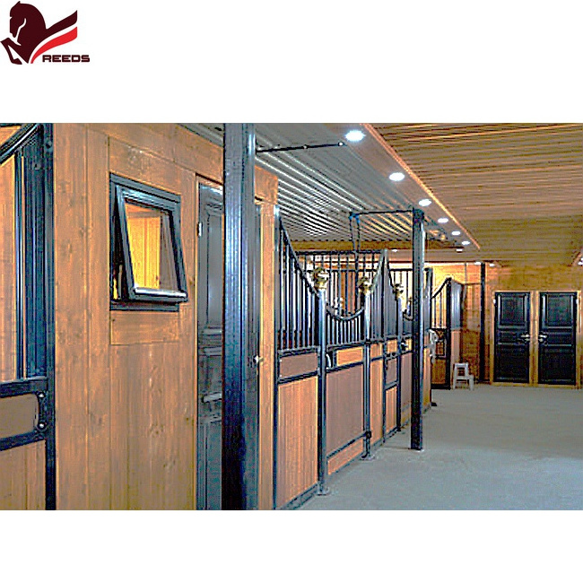 bamboo wood  wpc board horse stables horse front stall panel divider customized