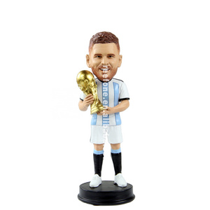 Famous Football Player Messi Bobble Head for Souvenir Shop Gift Decor Bobblehead Bobblehead Custom Resin 3d Bobblehead Figurine