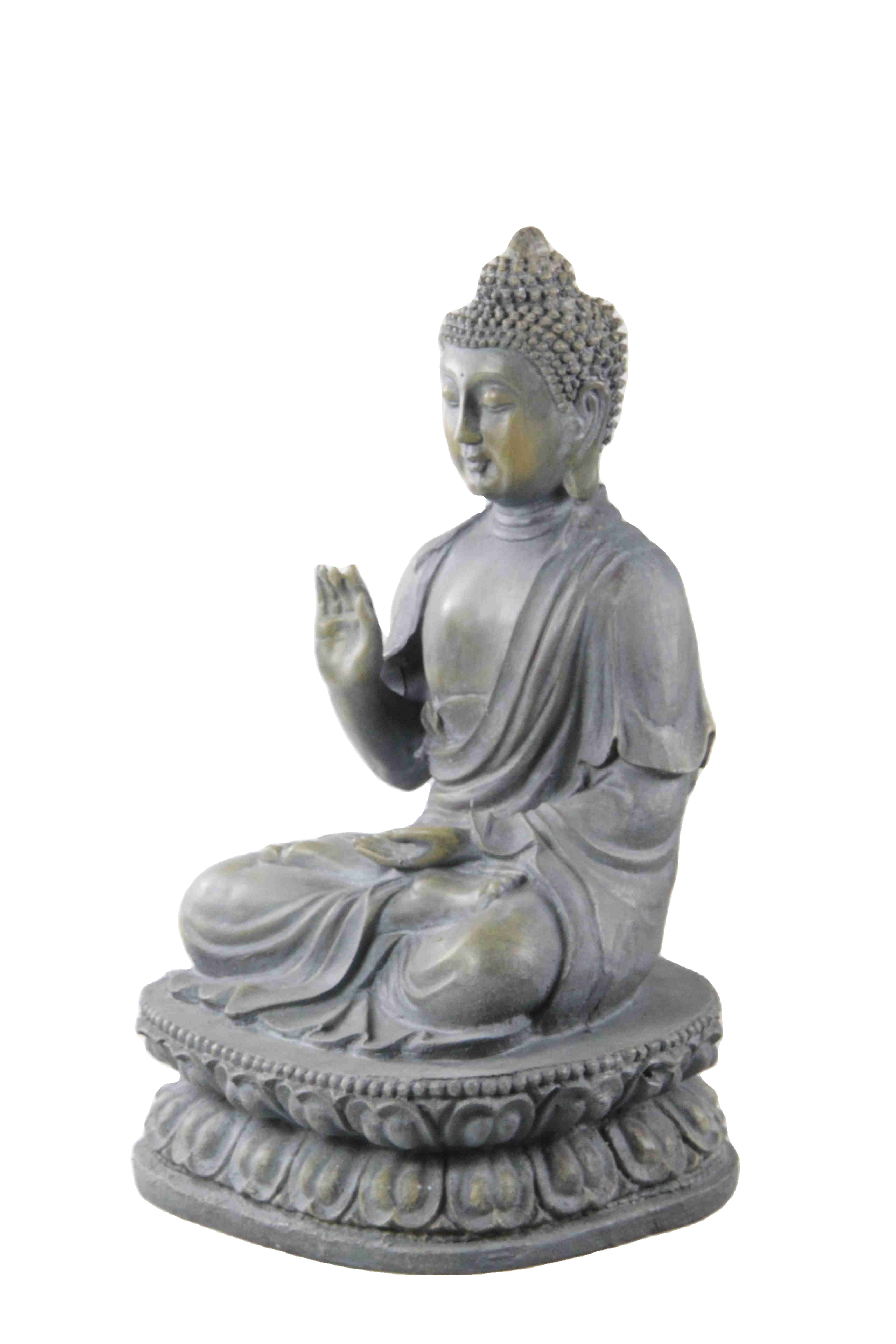 Direct Factory 15.7inch Reefone art Garden Decoration Pure head Life Size resin stone Buddha Statue budda  picture