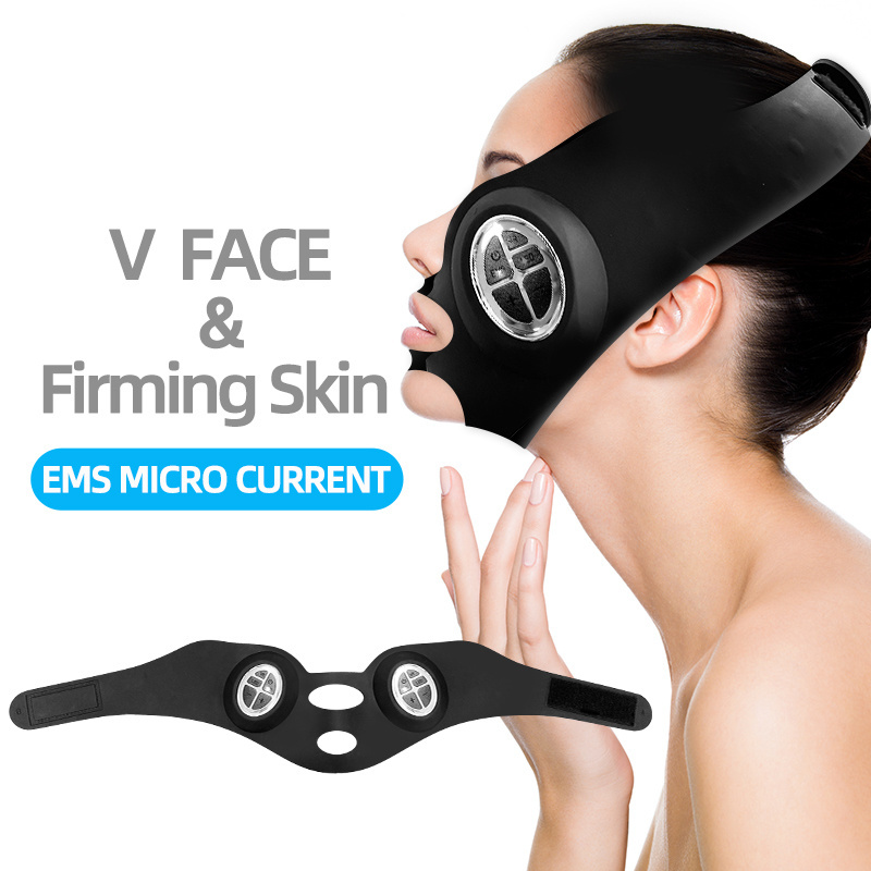 face skincare beauty skin face sculpting anti wrinkle microcurrent facial toning device face lift mask