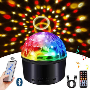 Disco Ball Light LED Disco Ball Night Lamp 9 Colors Sound Activated Strobe Light remote control