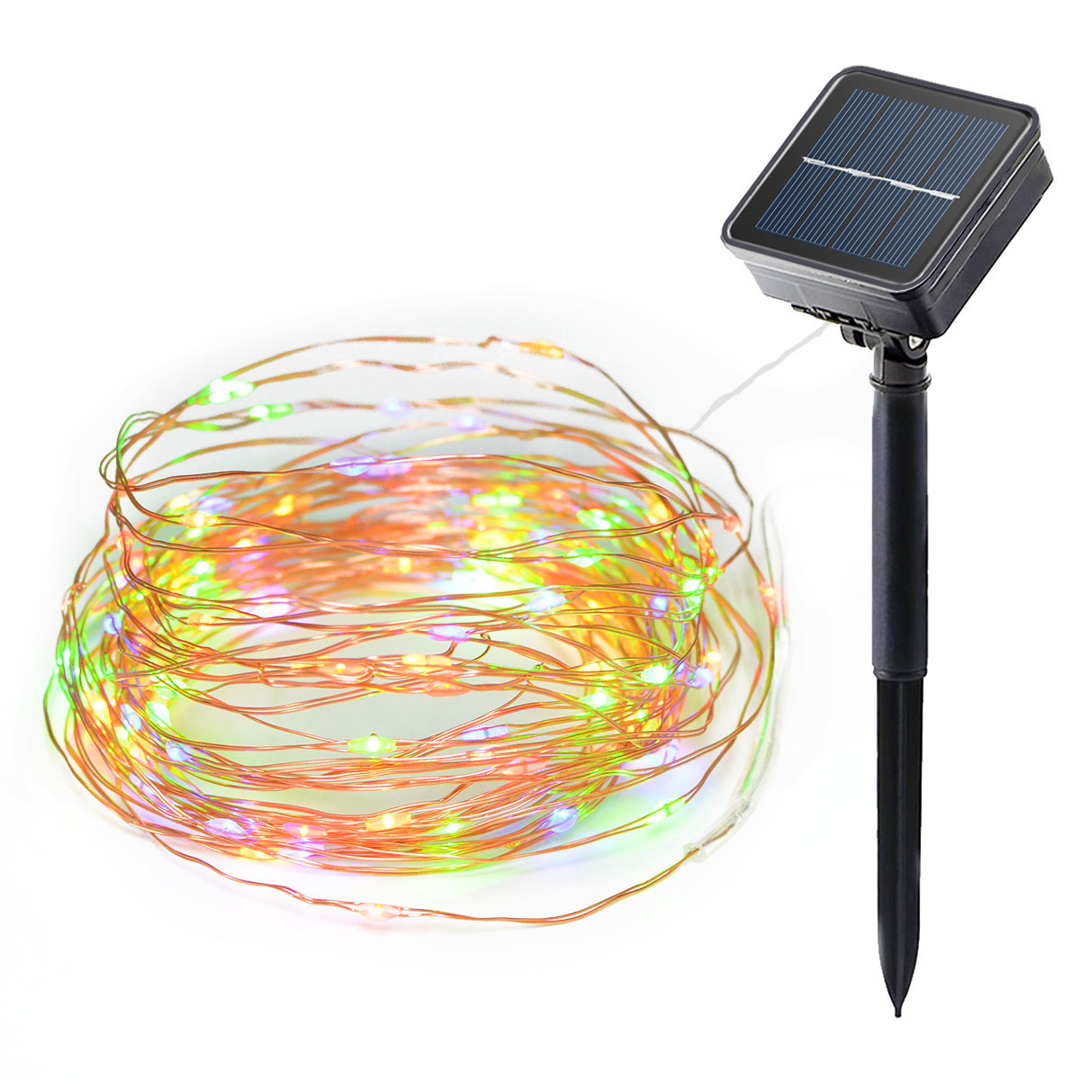 Clearance special solar string lights 200LED copper wire lights 22m Christmas wedding decoration fairy lights full of stars