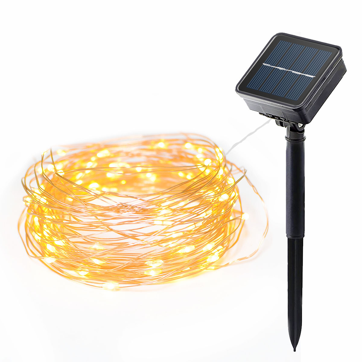 Clearance special solar string lights 200LED copper wire lights 22m Christmas wedding decoration fairy lights full of stars