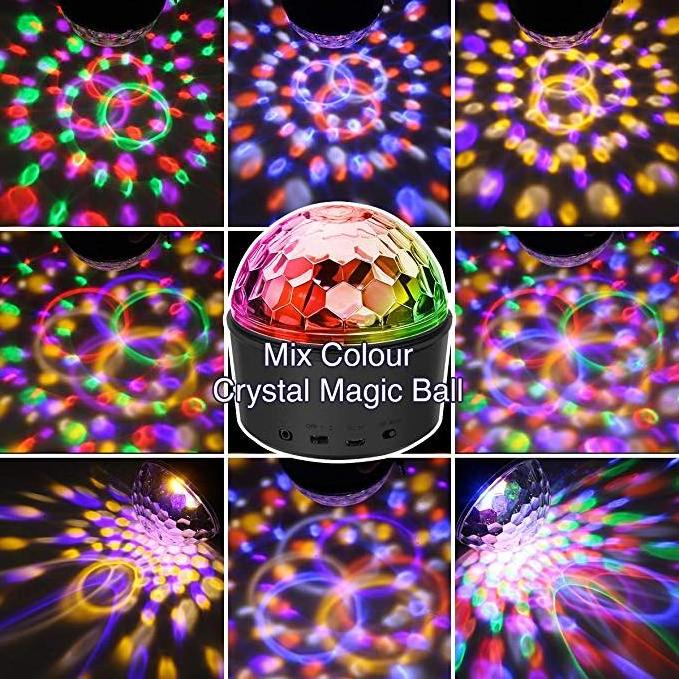 Disco Ball Light LED Disco Ball Night Lamp 9 Colors Sound Activated Strobe Light remote control